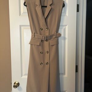 Zara Sleeveless Trench Dress